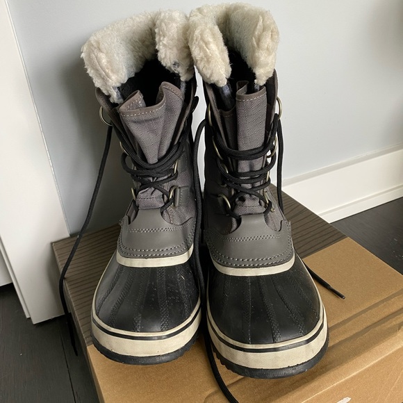 Sorel Carnival Snow Boots Gray Size 8 - Picture 8 of 10